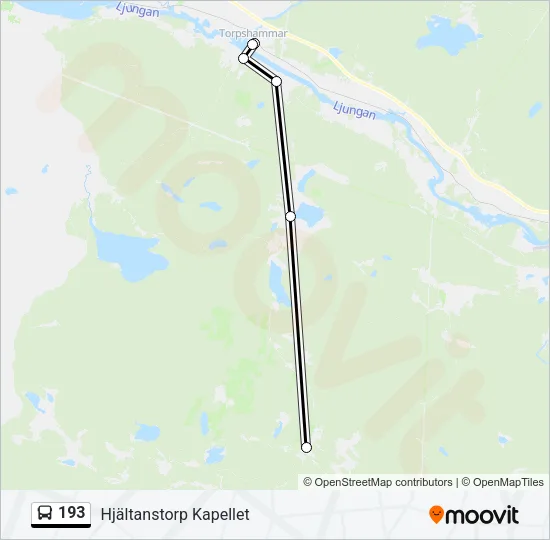193 Bus Line Map
