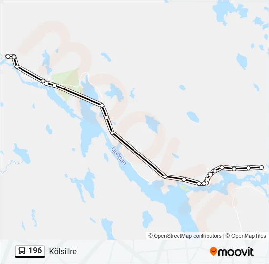 196 Bus Line Map