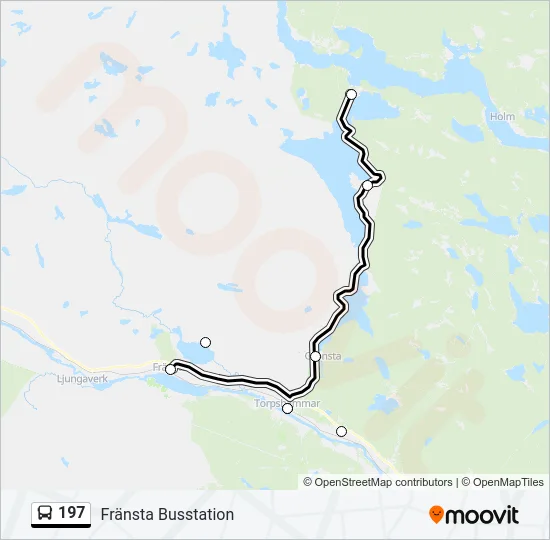 197 Bus Line Map