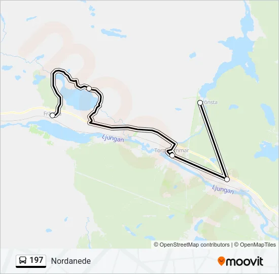 197 Bus Line Map