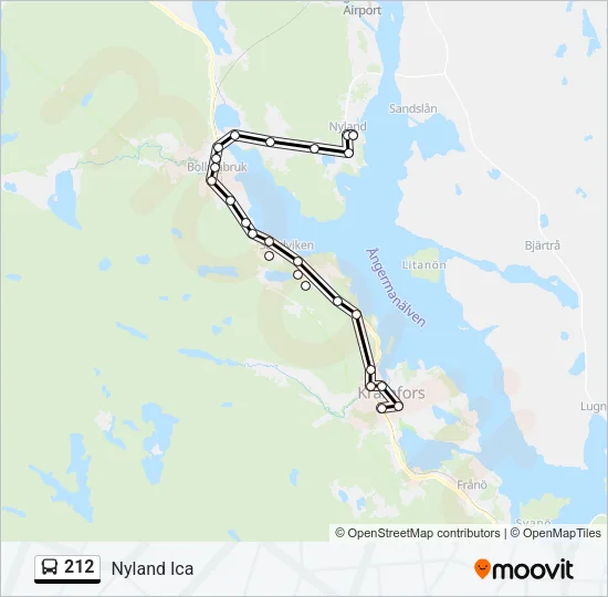 212 Bus Line Map