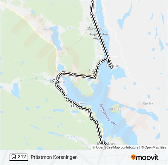 212 Bus Line Map