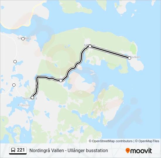 221 Bus Line Map