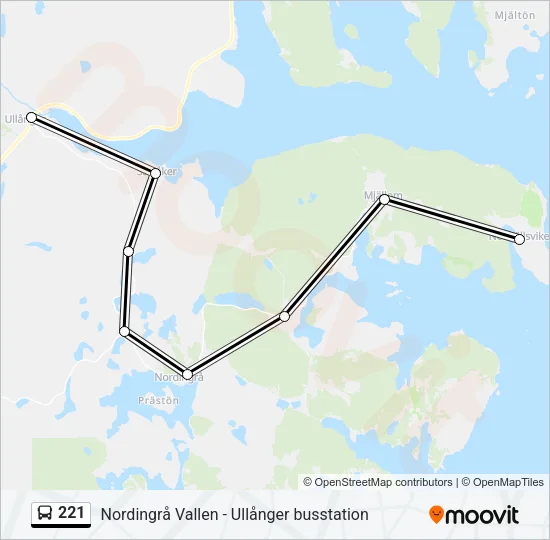 221 Bus Line Map