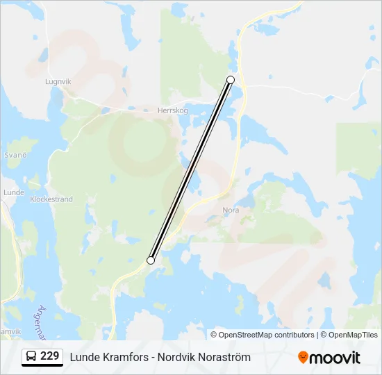 229 Bus Line Map