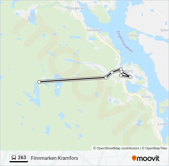 263 Bus Line Map