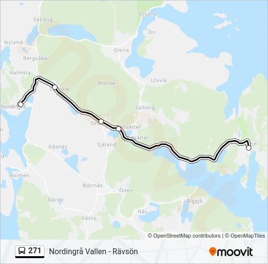 271 Bus Line Map