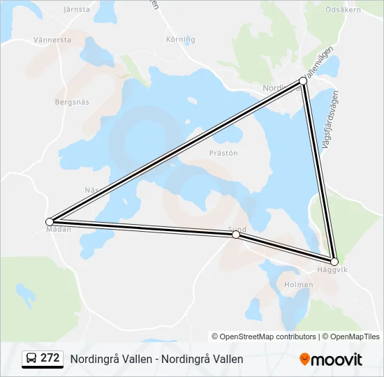 272 Bus Line Map