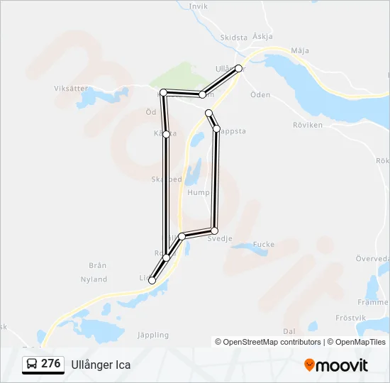 276 Bus Line Map