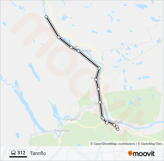 312 Bus Line Map