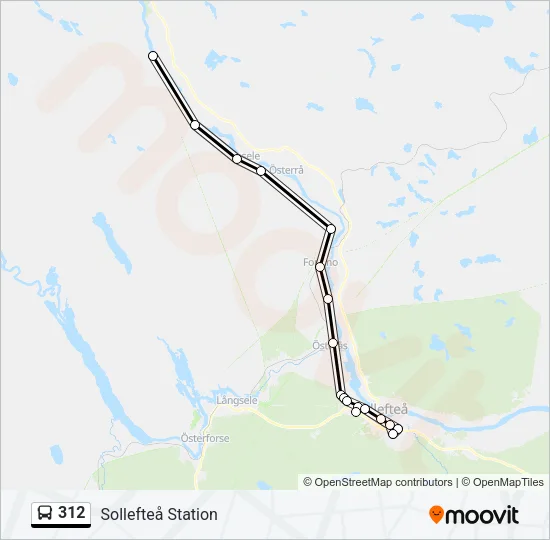 312 Bus Line Map