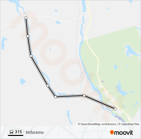 315 Bus Line Map