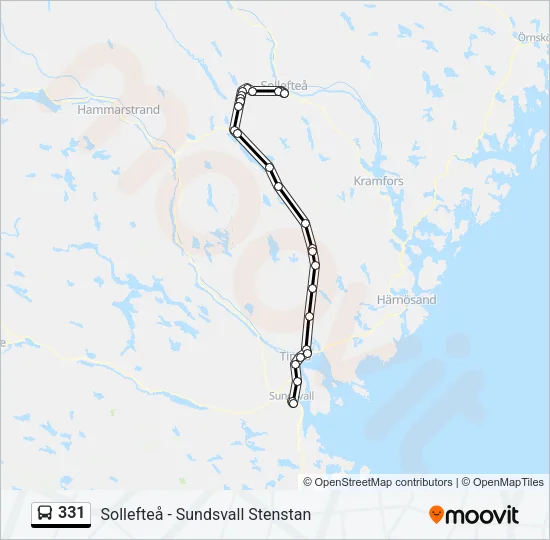 331 Bus Line Map