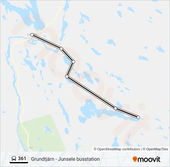 361 Bus Line Map