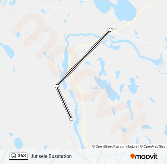 363 Bus Line Map