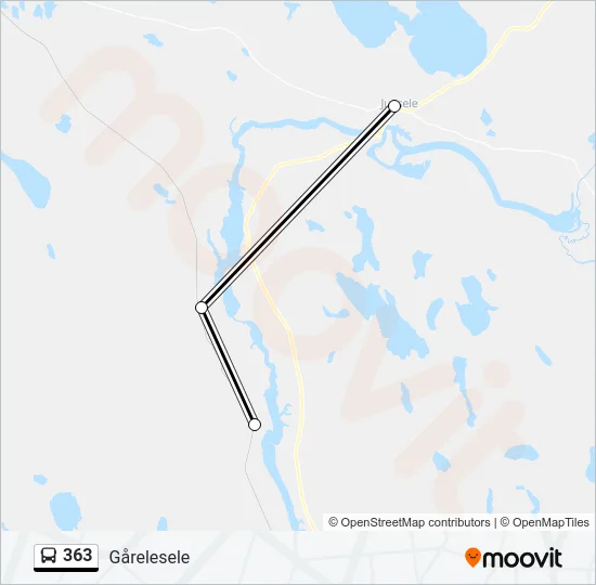 363 Bus Line Map