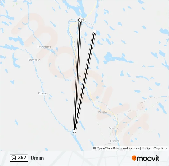 367 Bus Line Map