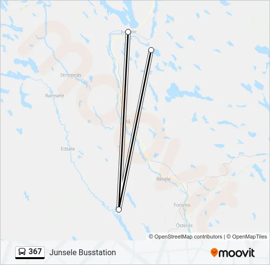 367 Bus Line Map