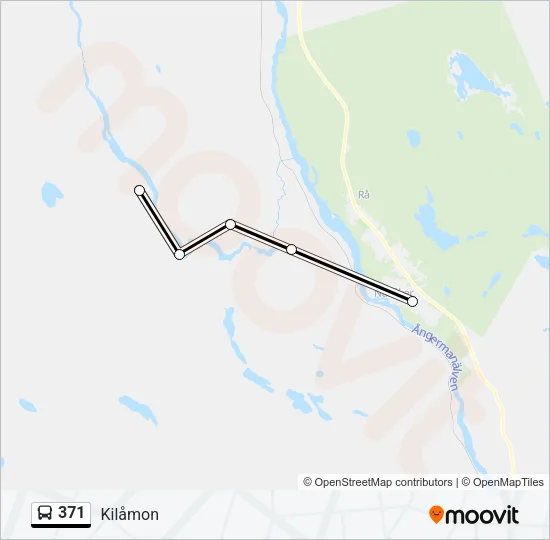 371 Bus Line Map