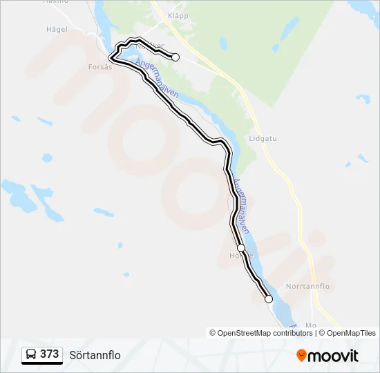 373 Bus Line Map