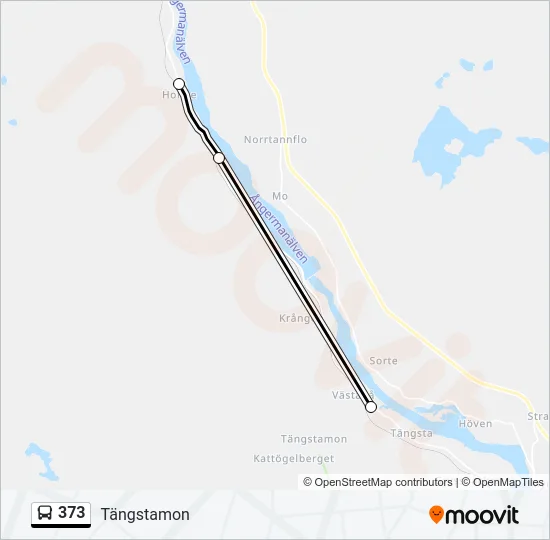 373 Bus Line Map