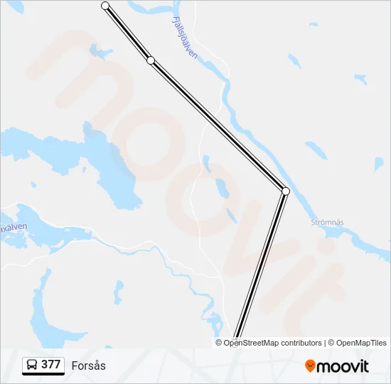 377 Bus Line Map