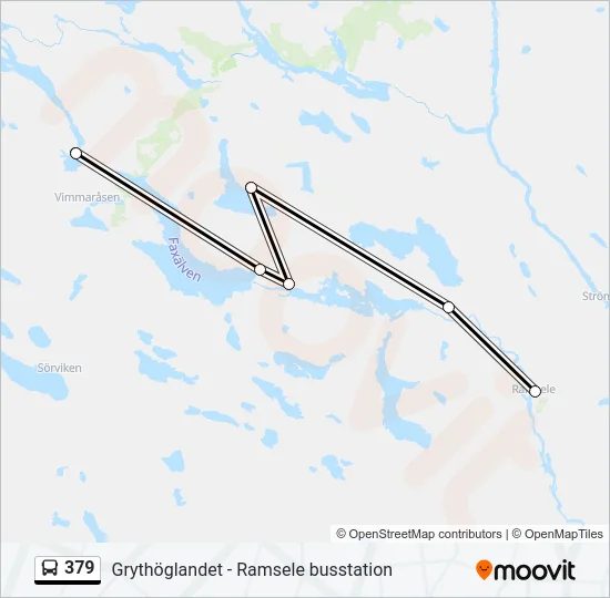 379 Bus Line Map