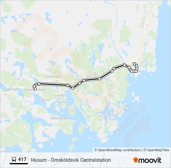 417 Route: Schedules, Stops & Maps - Örnsköldsvik Nolaskola/Victori ...