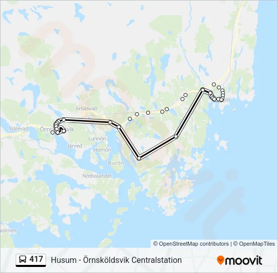 417 Bus Line Map