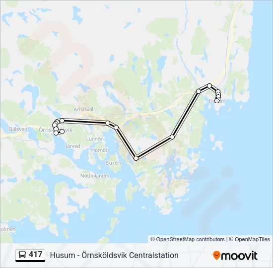 417 Bus Line Map
