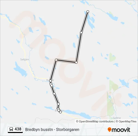 438 Bus Line Map