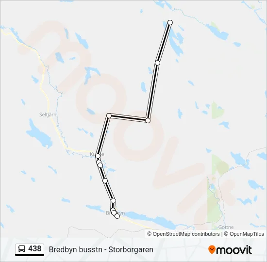 438 Bus Line Map
