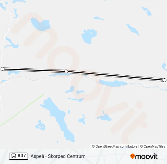 807 Bus Line Map