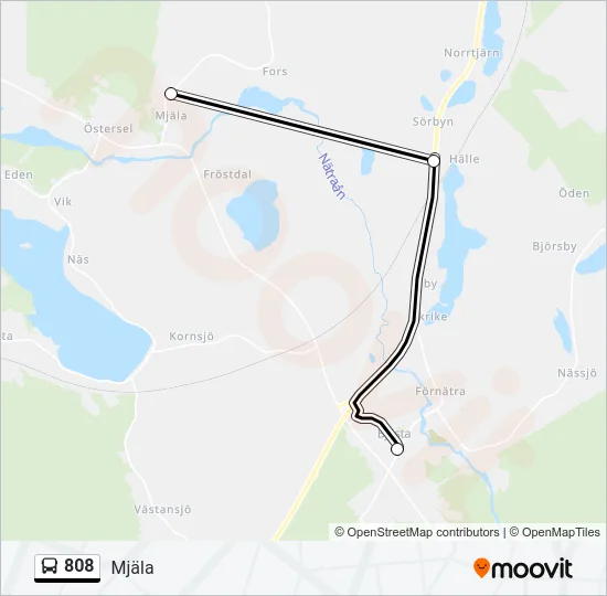 808 Bus Line Map