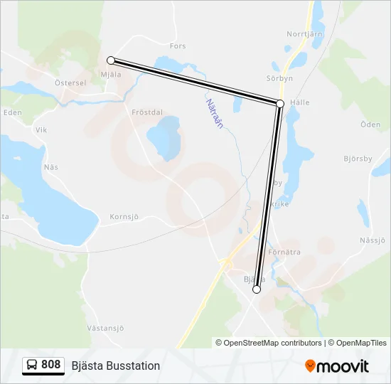 808 Bus Line Map