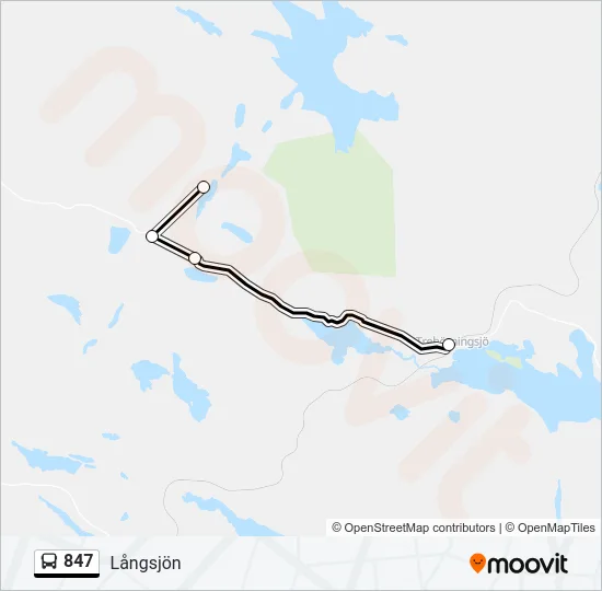 847 Bus Line Map