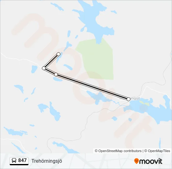 847 Bus Line Map