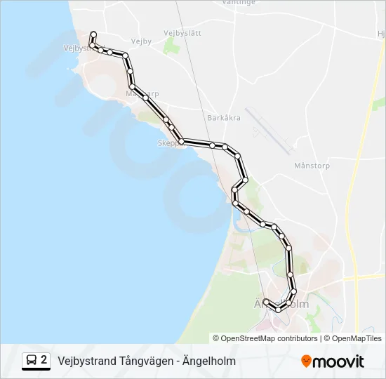 2 Bus Line Map