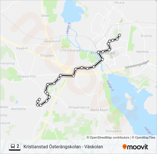 2 Bus Line Map