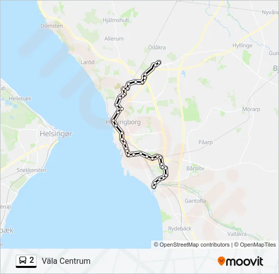 2 Bus Line Map