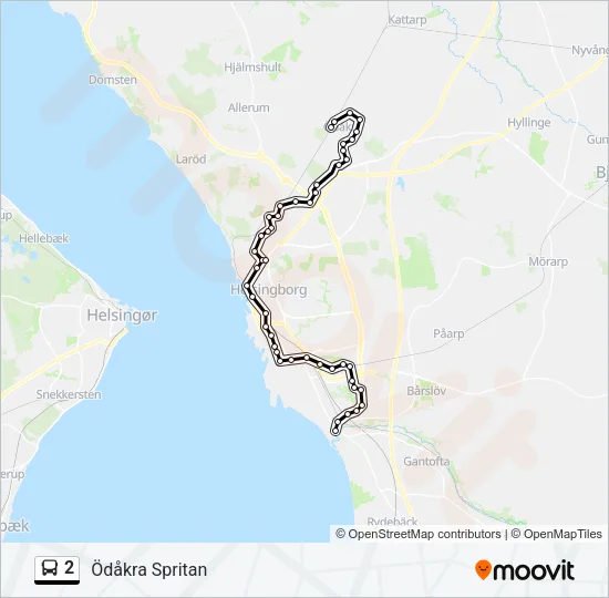 2 Bus Line Map
