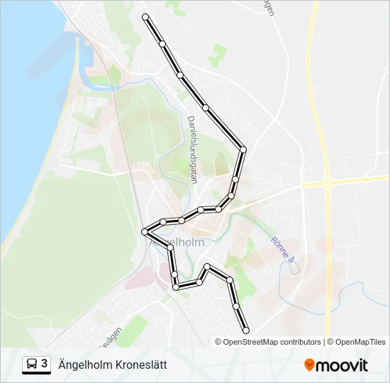 3 Bus Line Map