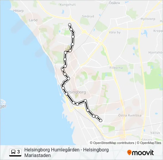 3 Bus Line Map