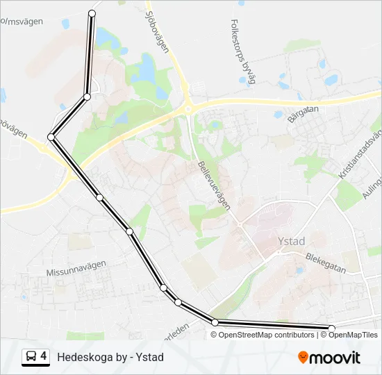 4 Bus Line Map
