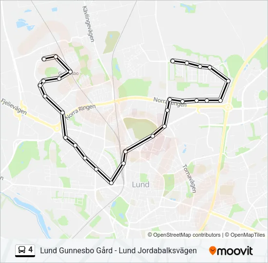 4 Bus Line Map
