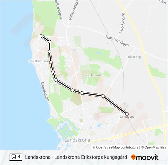 4 Bus Line Map