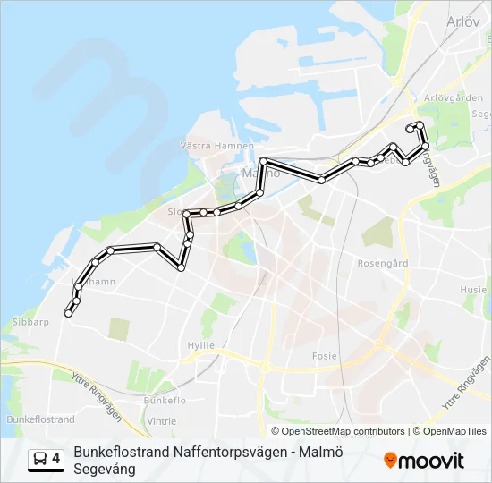 4 Bus Line Map