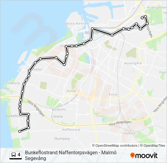 4 Bus Line Map