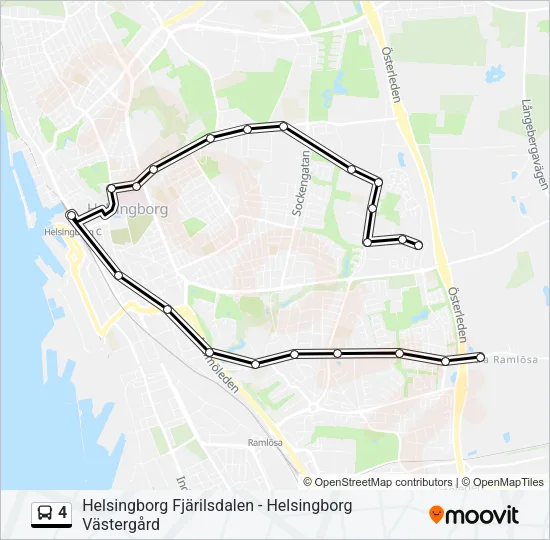 4 Bus Line Map