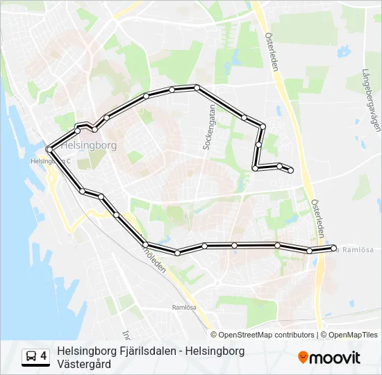 4 Bus Line Map